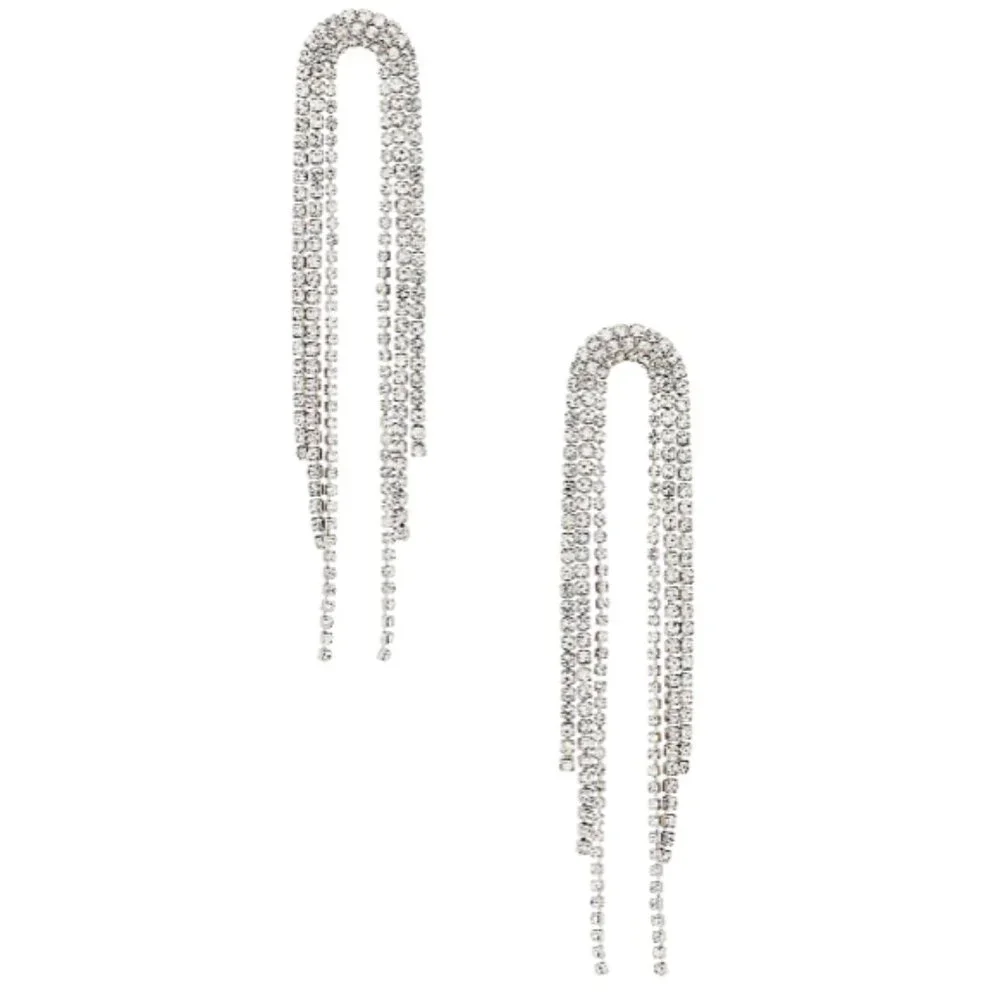 NEW~ Anthropologie Amber Sceats "Rounded Out" Crystal fringe Earrings_2